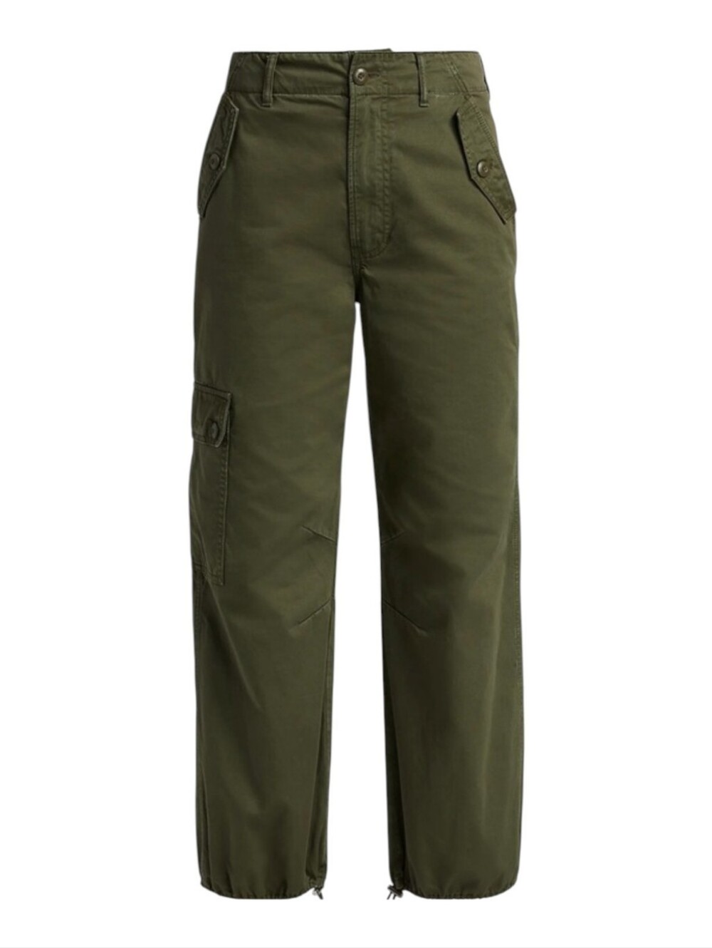 Veronica Beard Mandy Parachute Pant High Rise Army Green NWT Size 26 $348